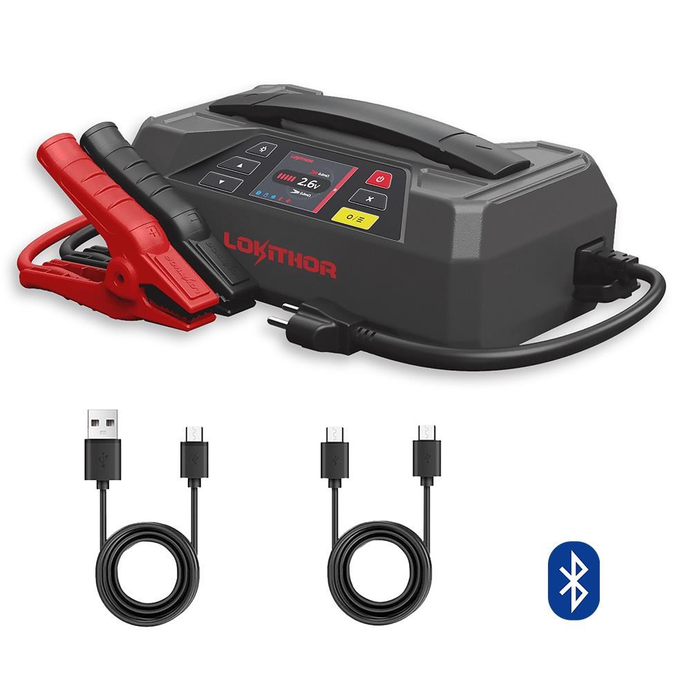 LokithorLokithor JTC4250 12V/220V 4250Amp LiFePO4 Akıllı Akü Test + Akü Takviye + Akü Şarj CihazıJTC4250