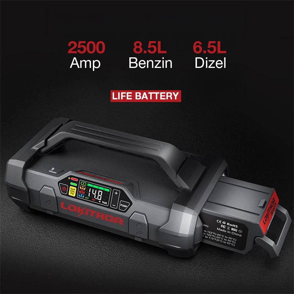 LokithorLokithor LIFE 12.8Volt LiFePo4 2500A Takviye Gücü APARTX ile Uyumlu Yedek AküLIFE