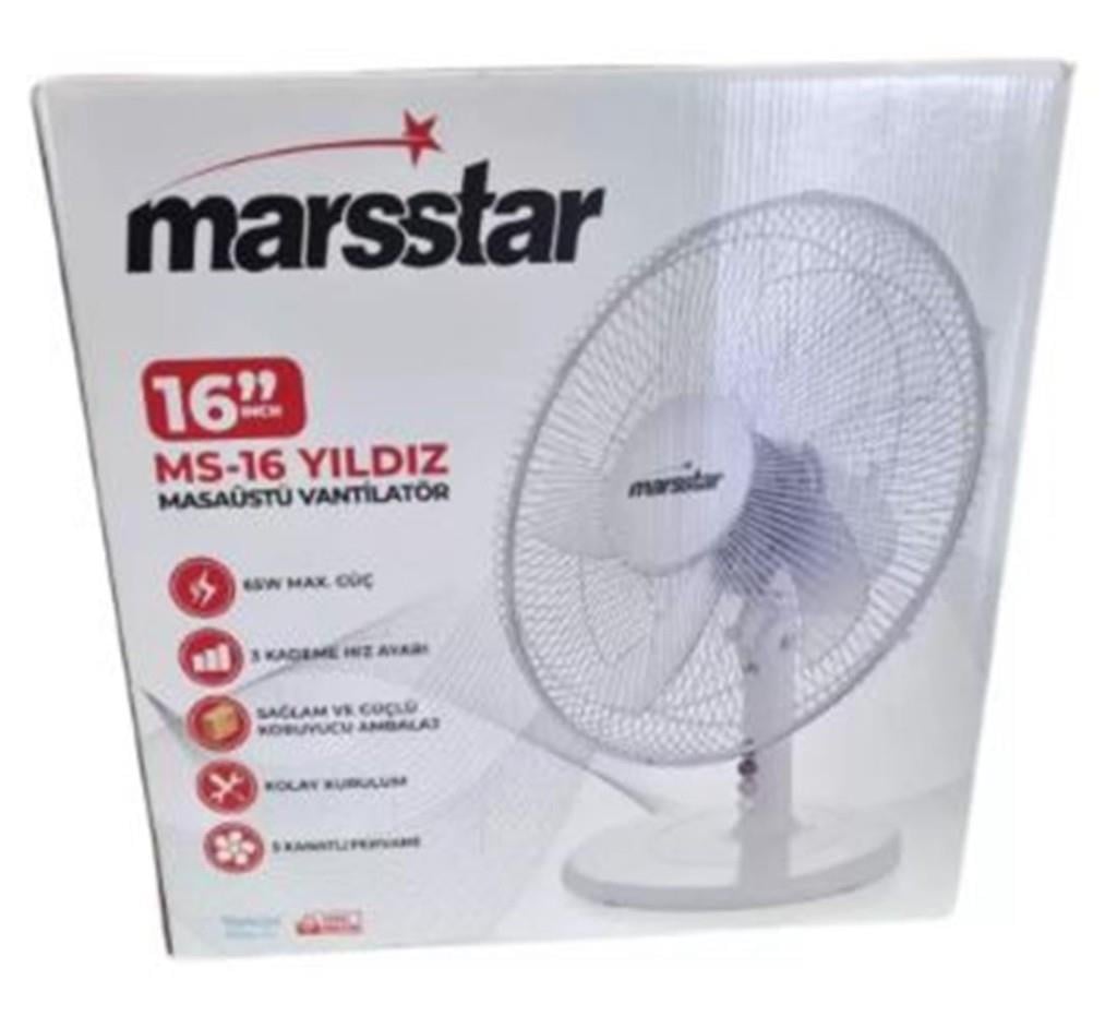 MARSSTARMARSSTAR YILDIZ MASA ÜSTÜ VANTİLATÖR MS-168684674230158