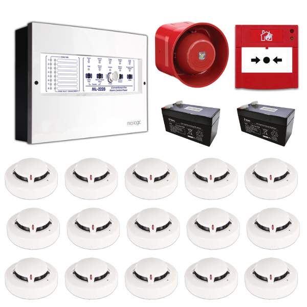 MavigardMavigard Maxlogic 15’li Konvansiyonel Yangın Alarm SetiML-222215