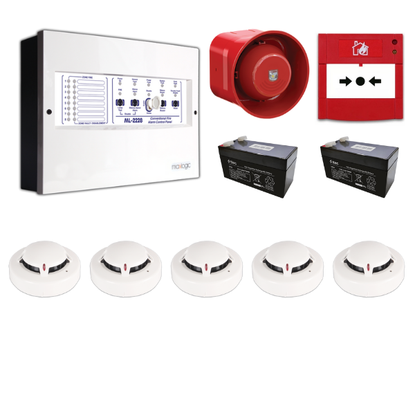 MavigardMavigard Maxlogic 5’li Konvansiyonel Yangın Alarm SetiML-22225