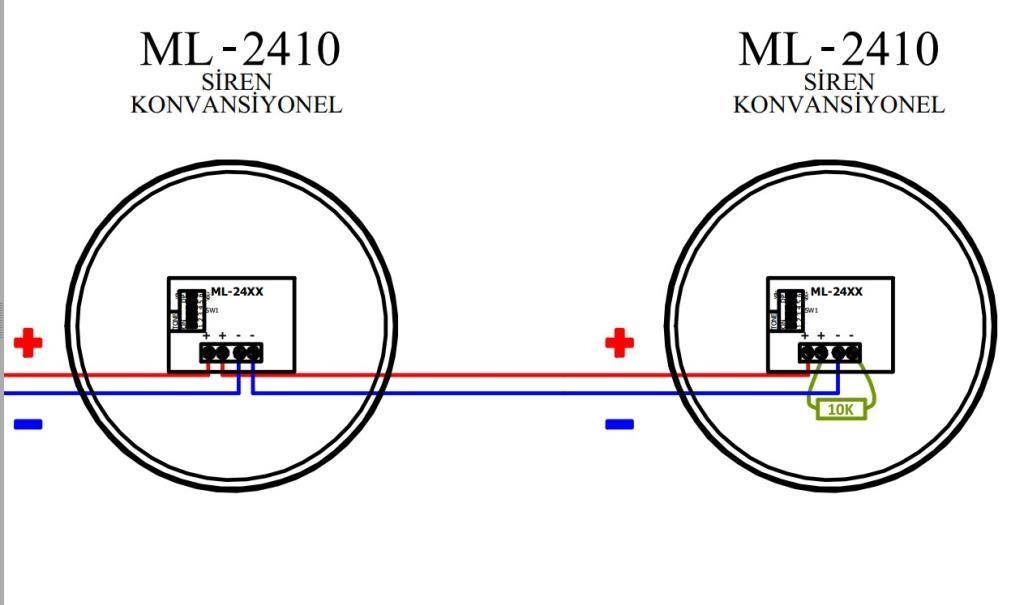 MavigardMavigard ML-2410 24V DC Konvansiyonel Kırmızı Elektronik Siren ML-2410