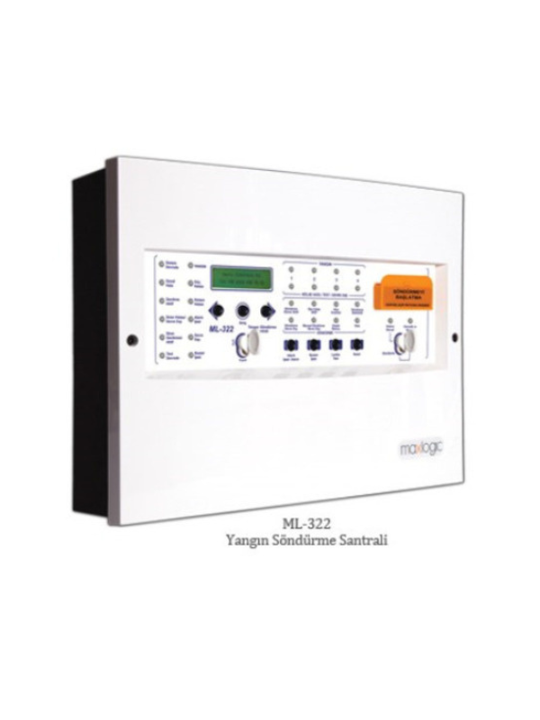 MavigardMavigard ML-322 Konvansiyonel Yangın Söndürme Santrali, 4 Algılama Bölgeli, 1 Söndürme ÇıkışlıML-322