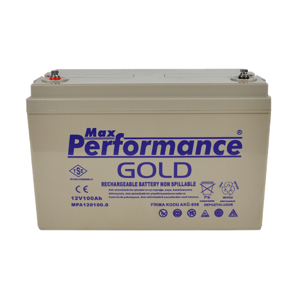 Max Performance GoldMax Performance Gold 12V 100Ah Deep Cycle Jel AküMPG12100.0