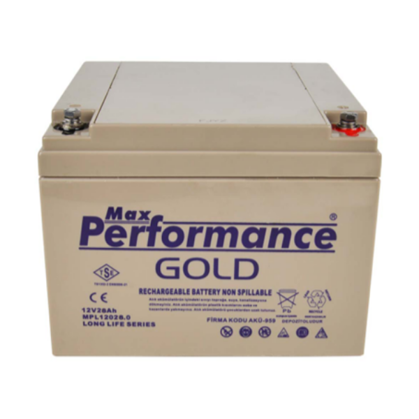 Max Performance GoldMax Performance Gold 12V 28Ah Deep Cycle Jel AküMPA12280.0