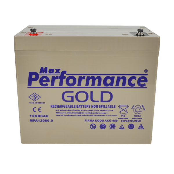 Max Performance GoldMax Performance Gold 12V 80Ah Deep Cycle Jel AküMPG12080.0