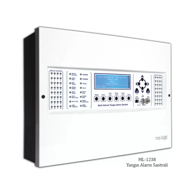 MaxlogicMaxlogic ML-1234/M Akıllı Adresli Yangın Alarm Santralı, 4 Çevrim, 508 Adres, Marin SertifikalıML-1234/M