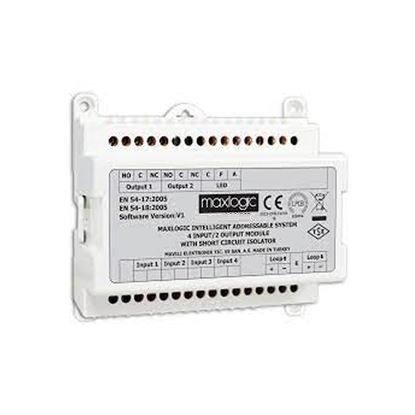 MaxlogicMaxlogic ML-1352.SCI/M Akıllı Adresli Sistem 4 Bölge İzleme, 4 Siren Kontrol Modülü, Kısa Devre İzolatörlü, Marin SertifikalıML-1352.SCI/M