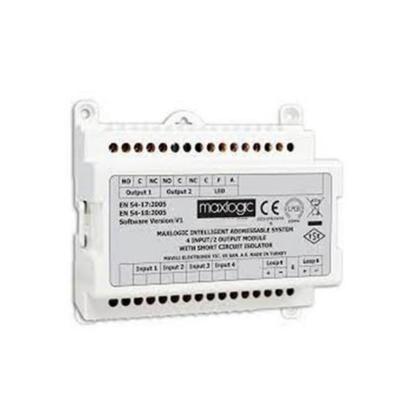 MaxlogicMaxlogic ML-1372.SCI Akıllı Adresli Bölge Denetim Modülü, 1 Girişli, Kısa Devre İzolatörlüML-1372.SCI