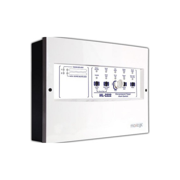 MaxlogicMaxlogic ML-2222/M Konvansiyonel Yangın Alarm Santralı, 2 Bölge, Marin SertifikalıML-2222/M