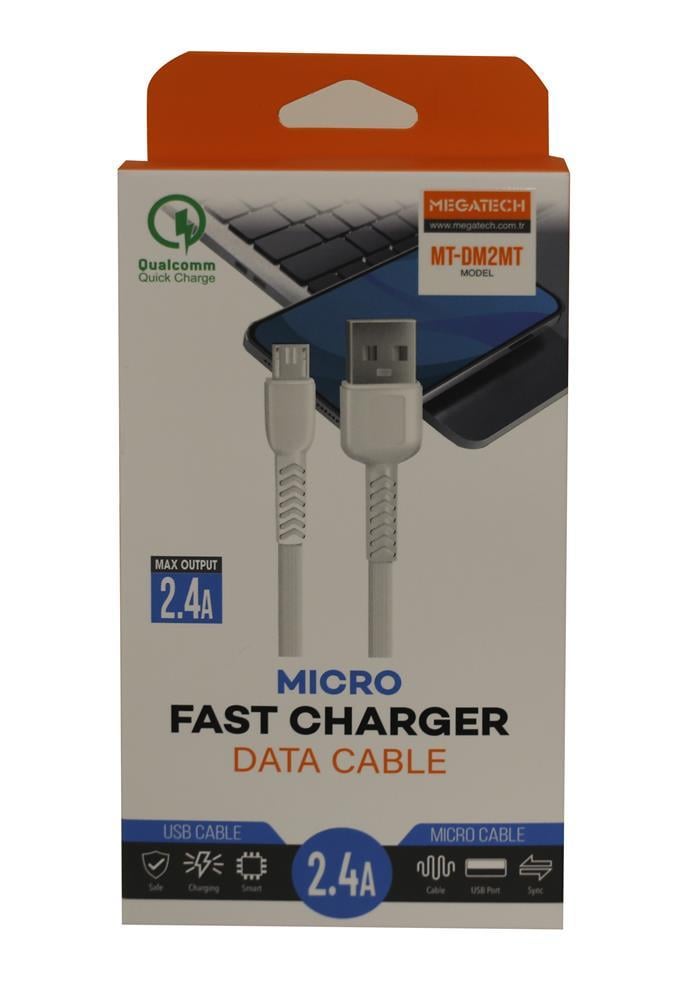 MEGATECHMegatech MT-DM2MT 2.4A Micro 2mt Data Şarj Kablosu9100910104742
