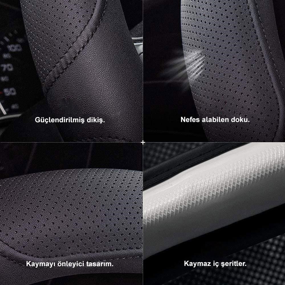 MichelinMichelin MC1003NAZ Premium Suni Deri Direksiyon Kılıfı MAVİMC1003NAZ
