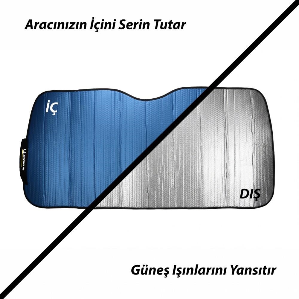 MichelinMichelin MC3001AZ 150x70cm Universal Balonlu Premium Ön Cam GüneşliğiMC3001AZ