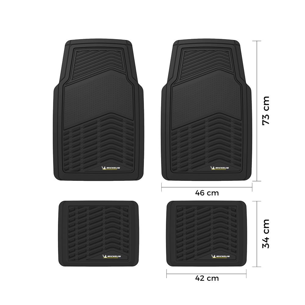 MichelinMichelin MC33856 Tüm Araçlara Uyumlu 4 Parça Üniversal 3D Havuzlu Oto PaspasMC33856