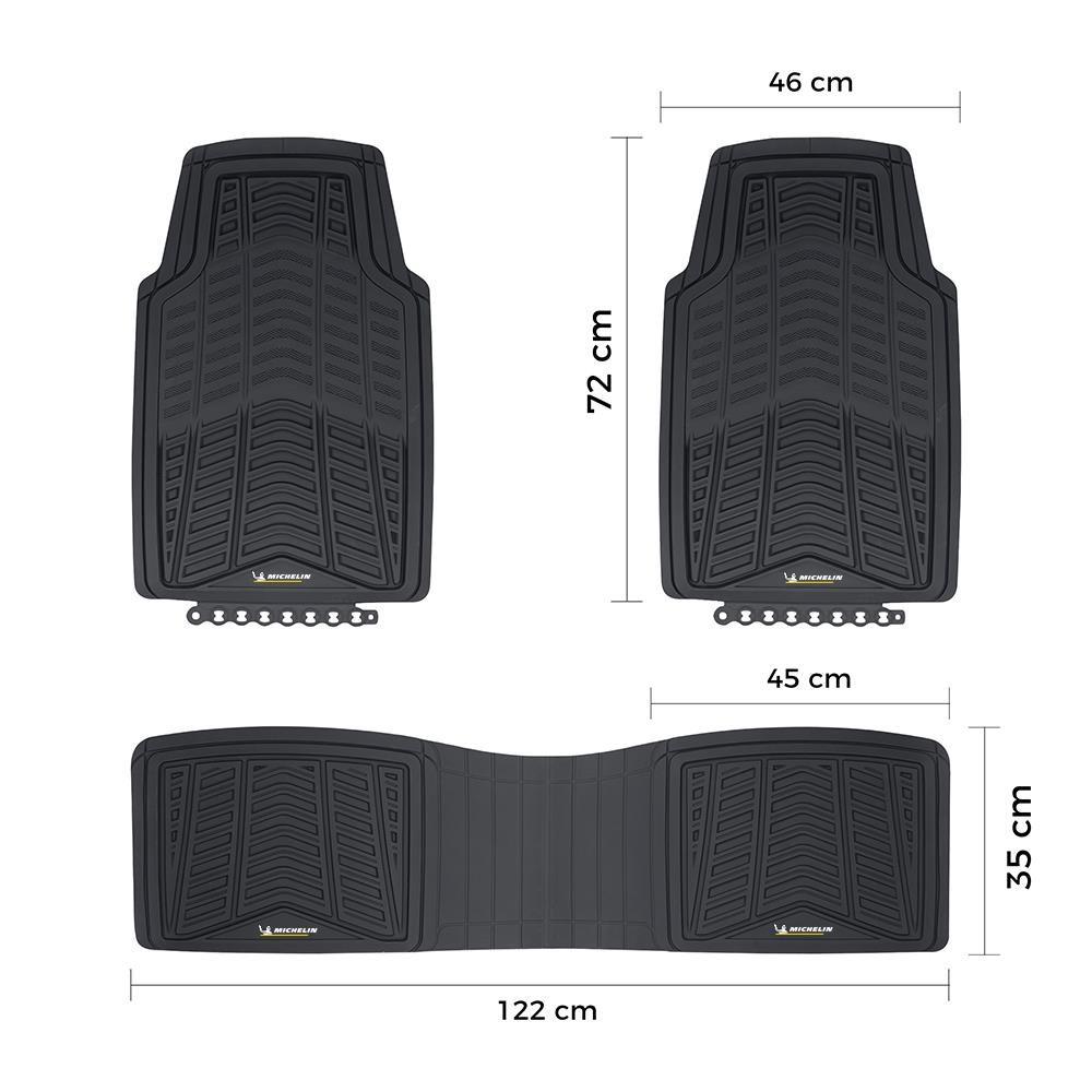 MichelinMichelin MC33863 Tüm Araçlara Uyumlu 3 Parça Üniversal 3D Havuzlu Oto PaspasMC33863