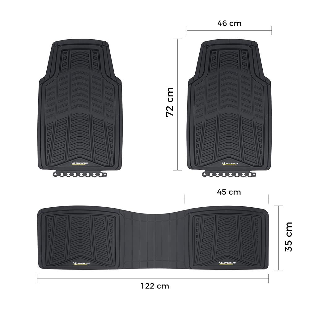 MichelinMichelin MC33863 Tüm Araçlara Uyumlu 3 Parça Üniversal 3D Havuzlu Oto PaspasMC33863