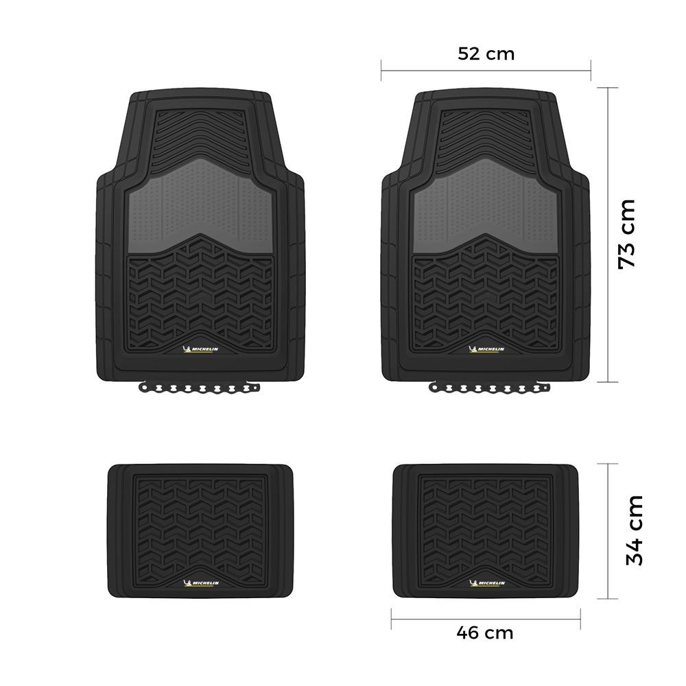 MichelinMichelin MC34891 Tüm Araçlara Uyumlu 4 Parça Üniversal 3D Havuzlu Oto PaspasMC34891