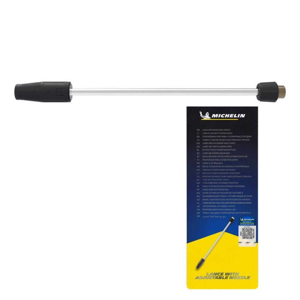 MichelinMichelin MPX47014 Basınçlı Yıkama Makinesi Tabancası İçin Pirinç Alaşımlı Mızrak ve Basınç Ayarlı Su Püskürtme BaşlığıMPX47014