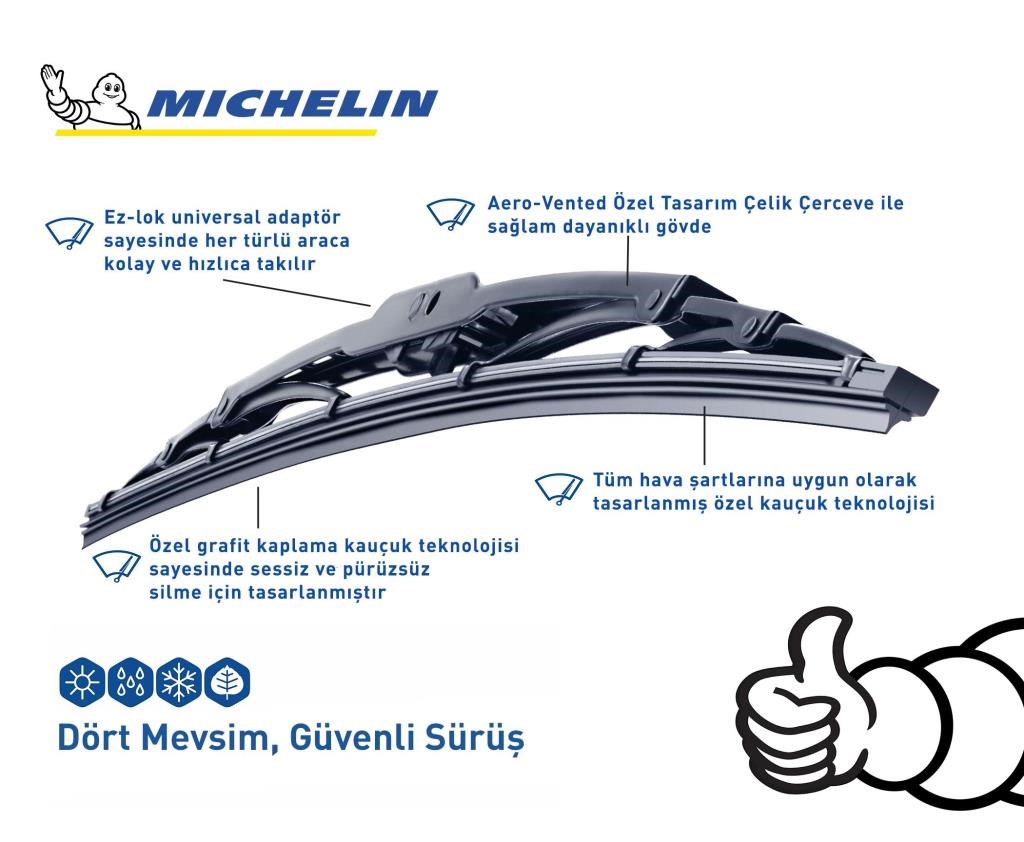 MichelinMichelin Rainforce™ MC13928 70CM 1 Adet Universal Telli SilecekMC13928