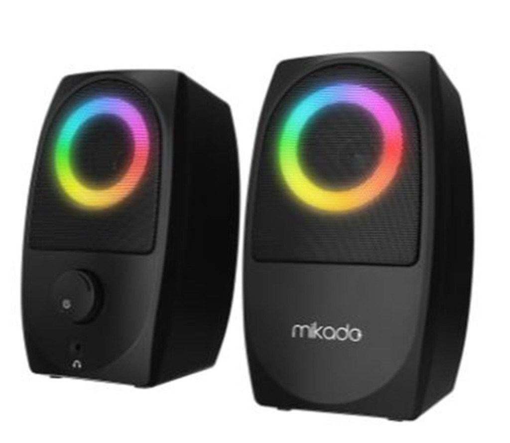 MİKADOMikado MD-90R 2.0 5W - 2 Siyah Bluetooth RGB 2.0 Gaming Speaker8680096131134