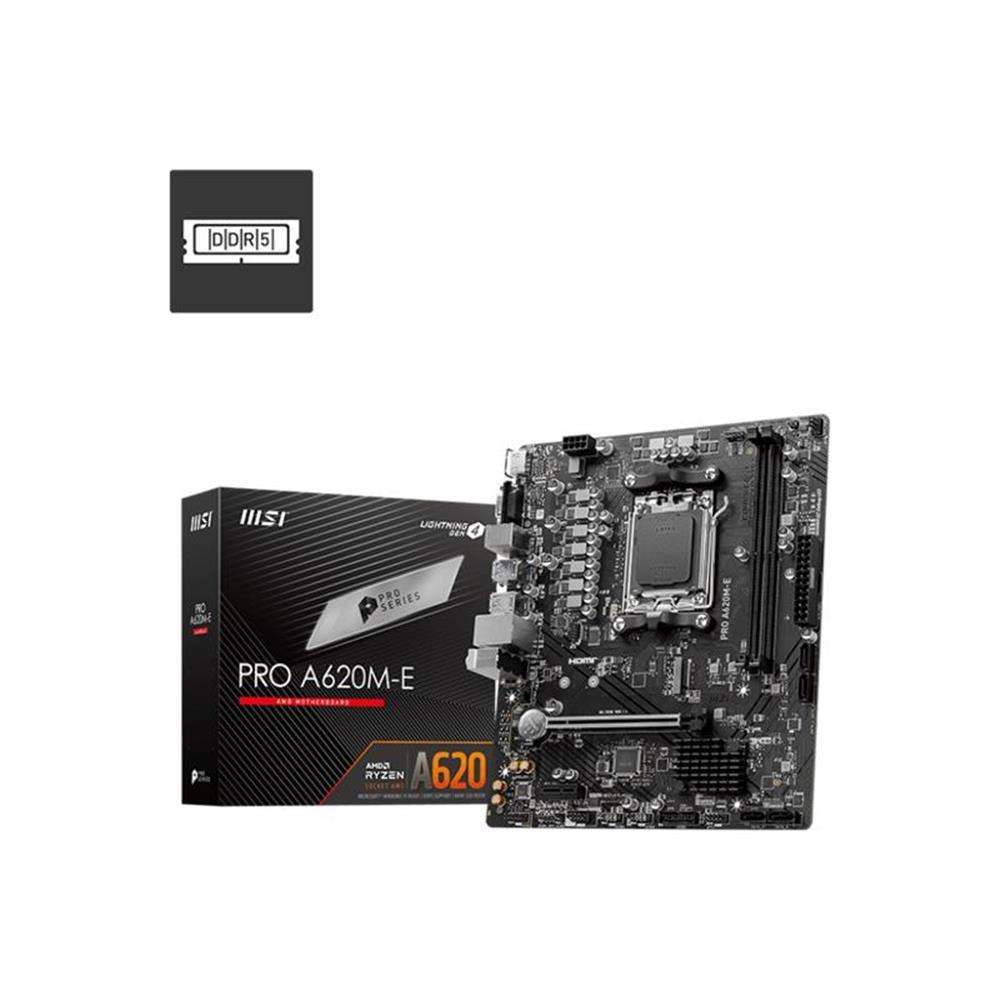 MSIMsı Pro A620M-E Ddr5 6800Mhz Matx Am5 ( Amd Am5 7000 Serisi İşlemci Uyumlu) Anakart4711377093804