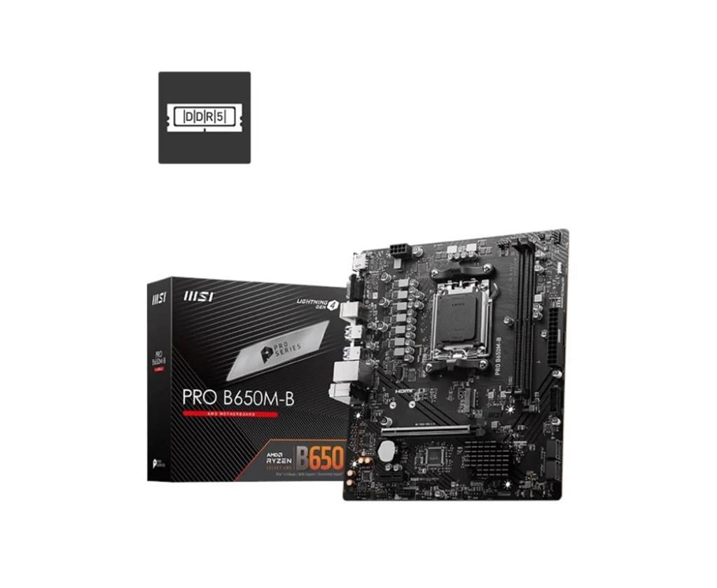 MSIMsı Pro B650M-B 6800mhz(OC) RGB M.2 AM5 DDR5 mATX Anakart4711377144797