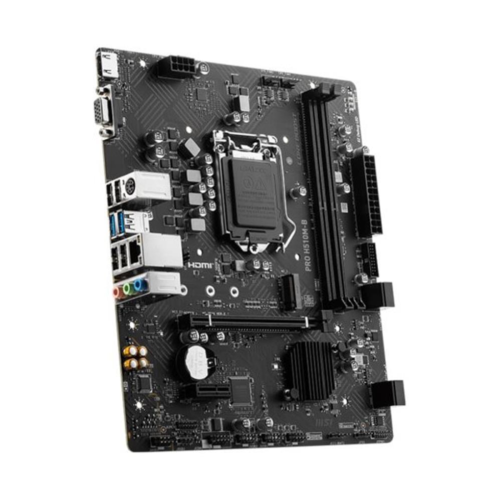 MSIMsı Pro H510M-B 2933MHz DDR4 Soket 1200 M.2 HDMI VGA mATX 10.Nesil Anakart4711377078870