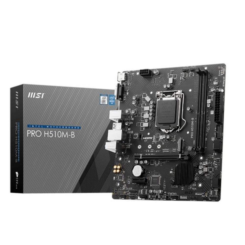 MSIMsı Pro H510M-B 2933MHz DDR4 Soket 1200 M.2 HDMI VGA mATX 10.Nesil Anakart4711377078870