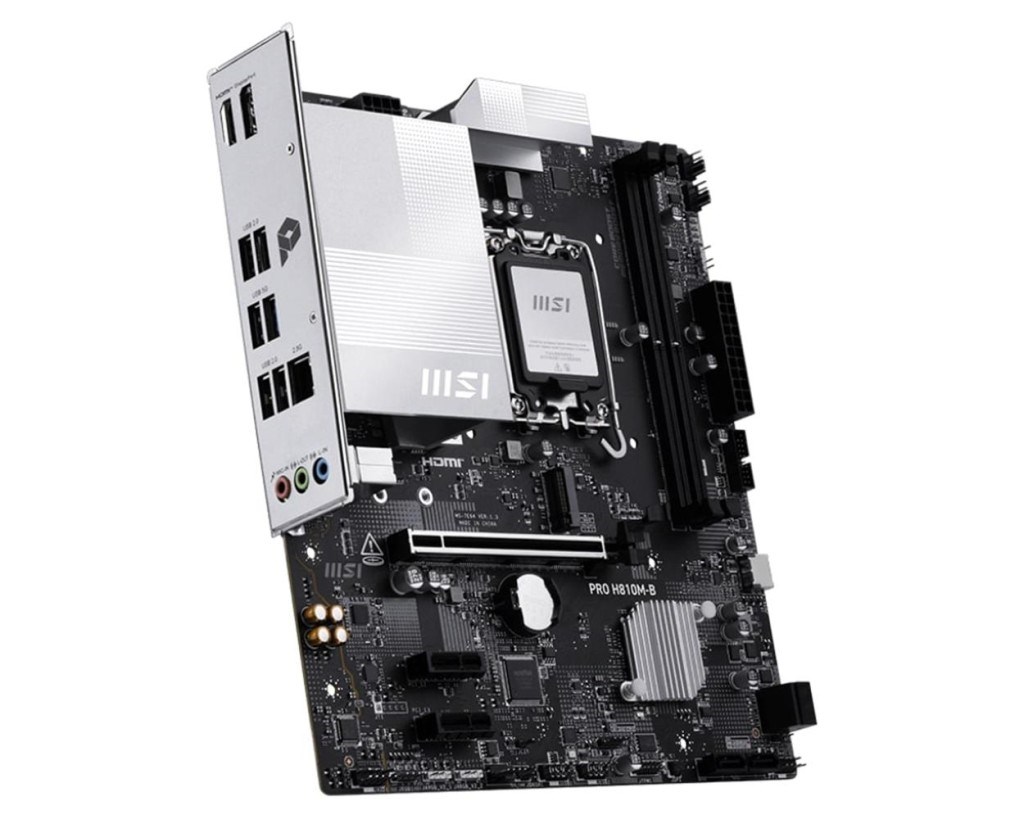 MSIMsı Pro H810M-B Intel H810 Soket 1851 DDR5 6400+(OC)MHz mATX Gaming (Oyuncu) Anakart4711377337977