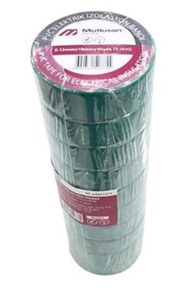 MUTLUSANMutlusan 10-19 İzole Bant 10lu(Elektrik Bant) Yeşil 0651331510198699430527755