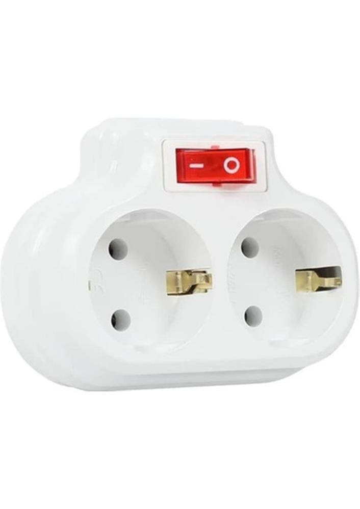 MUTLUSANMutlusan Topraklı 2lİ Anahtarlı Topraklı Fiş, Priz  001 170 0330 07 00008699430537655