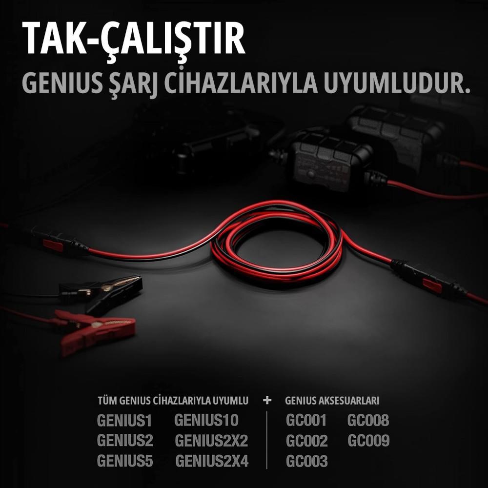 NOCONOCO GC004 Noco Akü Şarj Cihazları İçin 3 Metre Uzatma KablosuGC004