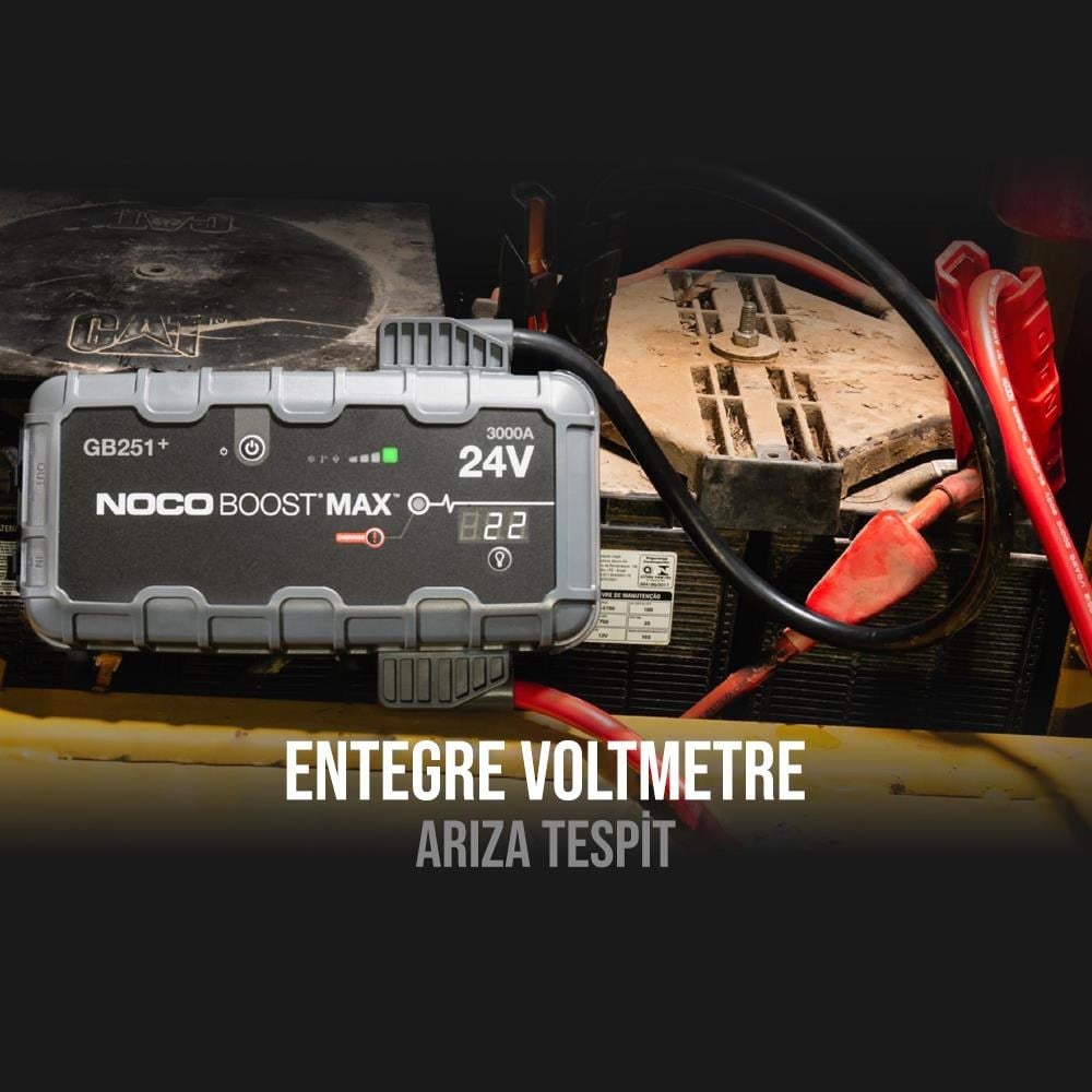 NOCONOCO Genius GB251 24V 3000Amp Ultrasafe Lityum Akü Takviye + Powerbank + Led LambaGB251