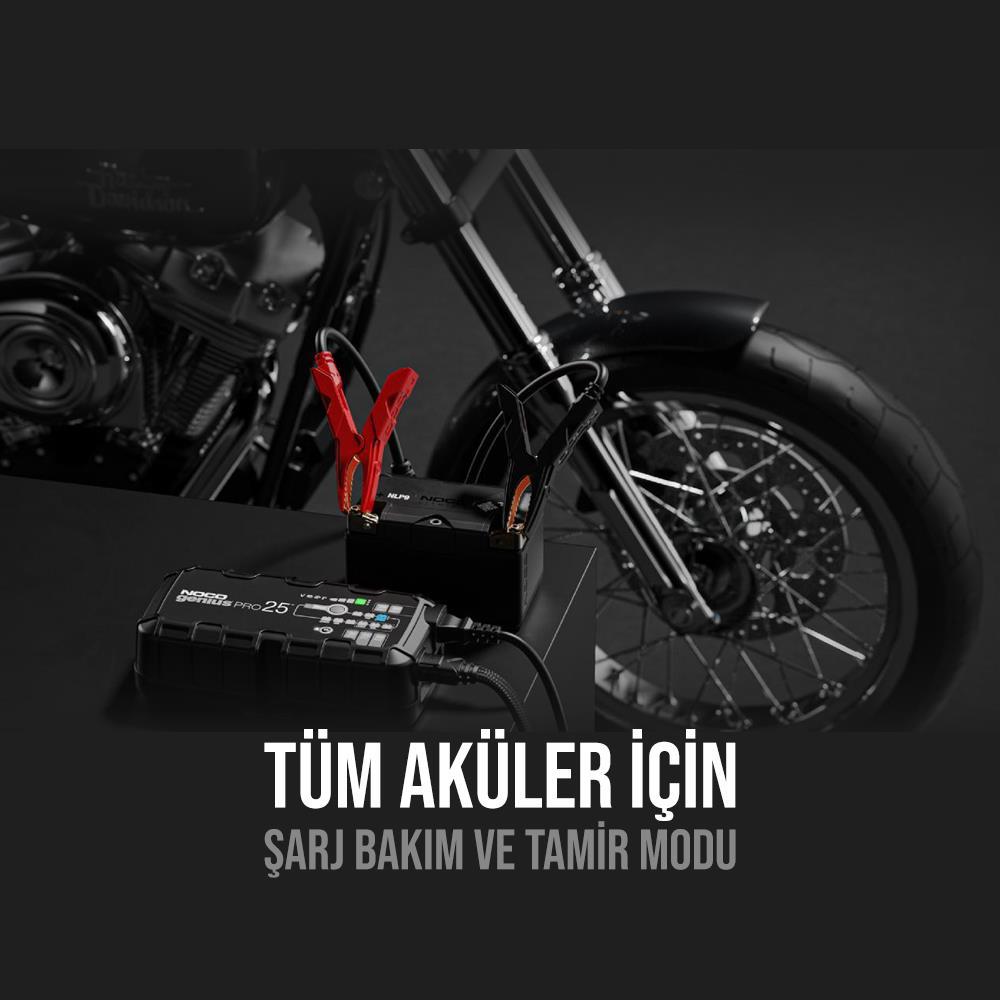 NOCONOCO GENIUSPRO25 6V/12V/24V 1000A Akıllı Akü Şarj ve Akü Bakım/Desülfatör/Power SupplyGENIUSPRO25