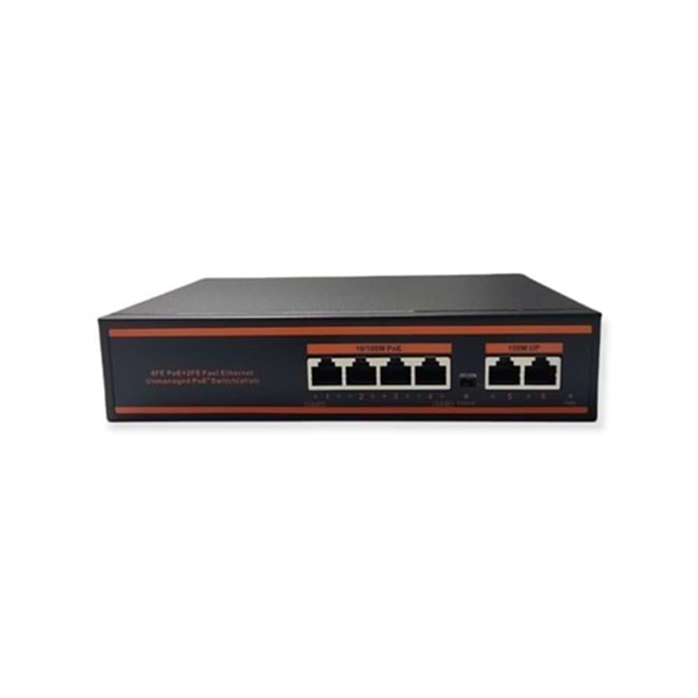 NOVANova ND1PG0421A 4 Port Poe+ 10-100-1000 Mbps 2 Port 10-100-1000 Uplink 1 Port SFP Switch 78W8961