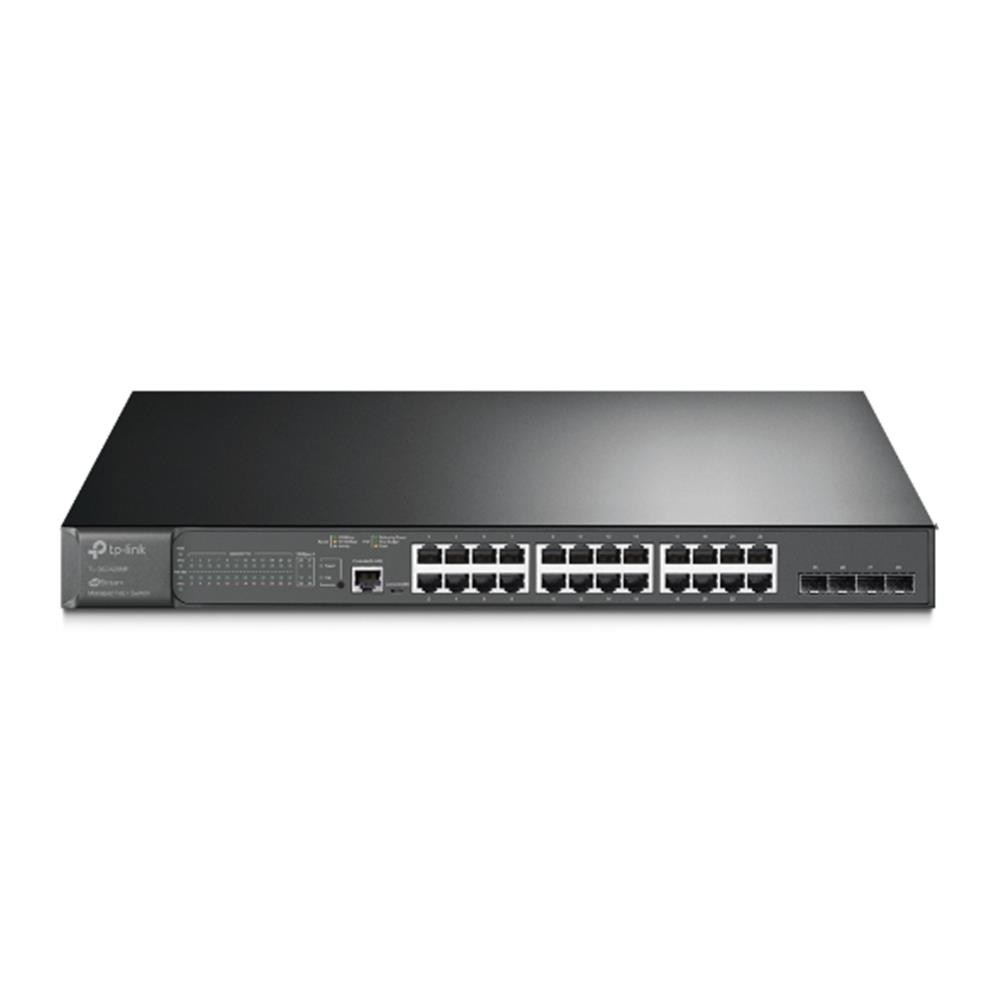 TP-LINKOmada Tp-Link ES228GMP 24 Port 10-100-1000 Poe+ Switch 2 Port SFP 384W Swich1210002600989