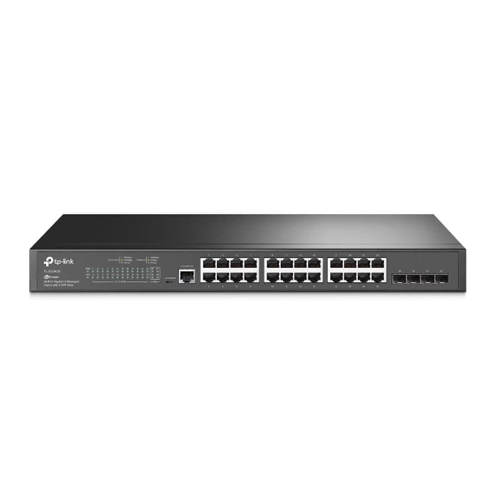 TP-LINKOmada Tp-Link TL-SG3428 24 Port 10-100-1000 Switch 4 Port SFP L2 Çelik Kasa Rack Mount6935364010713