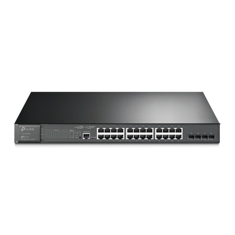 TP-LINKOmada Tp-Link TL-SG3428MP 24 Port 10-100-1000 Poe+ Switch 4 Port SFP L2 Çelik Kasa Rack Mount6935364010737