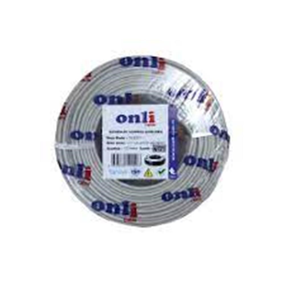 ONLİOnli ON-4122 4+1 1x0,22 mini Coax 4x0,22mm 2X0,50mm 100 metre CCA Kamera Kablosu8683835190225