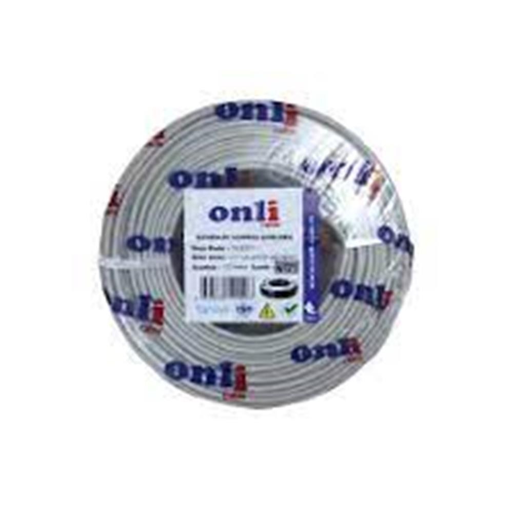 ONLİOnli ON-4122 4+1 1x0,22 mini Coax 4x0,22mm 2X0,50mm 100 metre CCA Kamera Kablosu8683835190225
