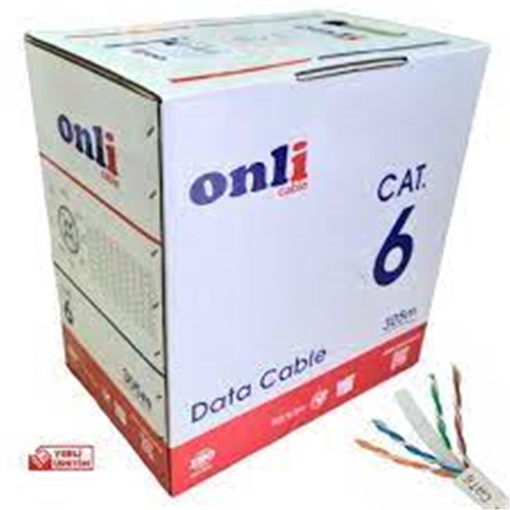 ONLİOnli ON-6002 U-UTP 23 AWG CCA 100 Metre Cat6 Kablo8683835190553