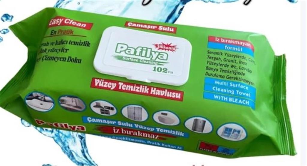 JUSSYPafilya Çamaşır Sulu  Yüzey Temizlik Havlusu 102 li (İz Bırakmaz)(Seramik-Cam-Banyo-Wc-Granit)8681771623227