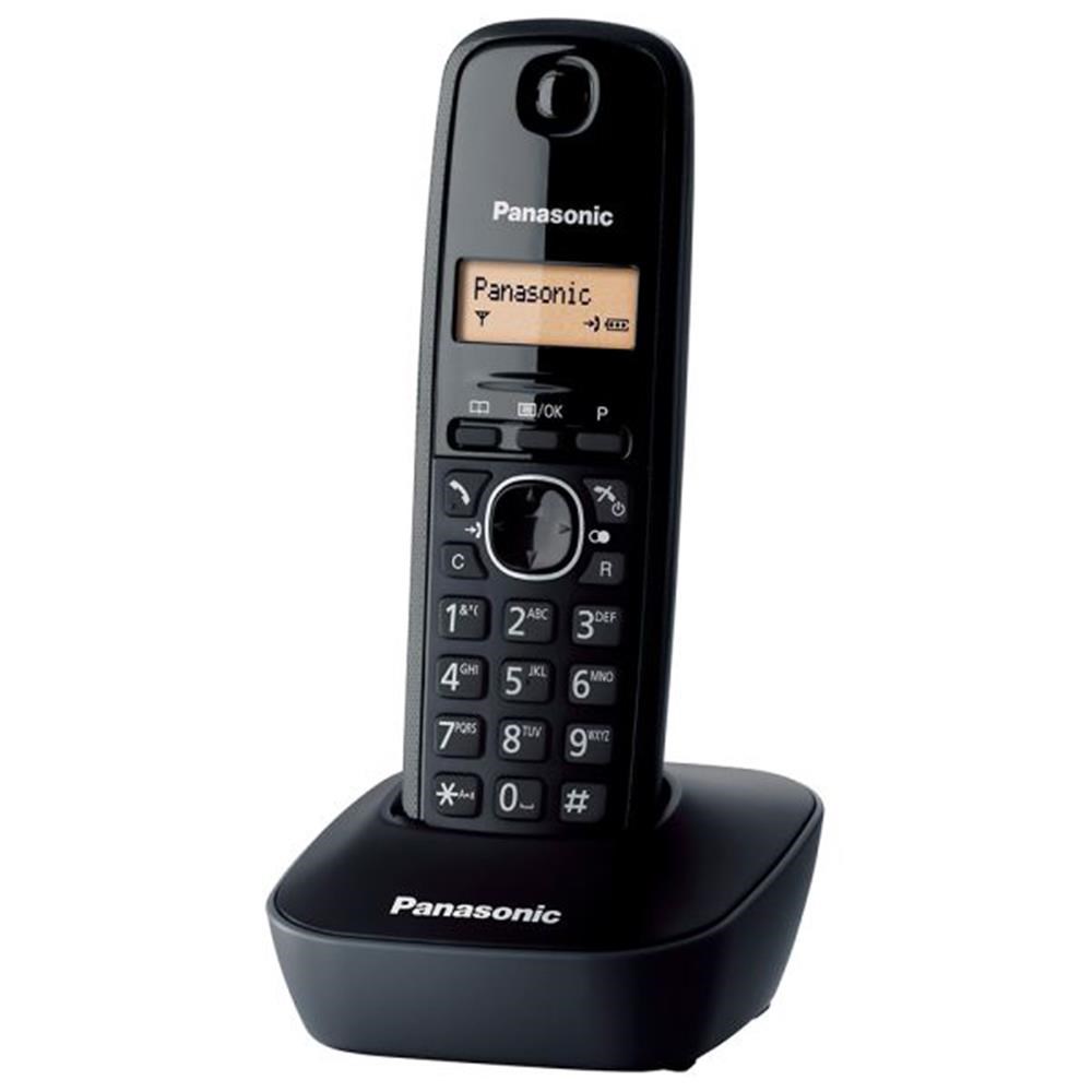 PANASONICPanasonic KX-TG1611 Siyah Telsiz Dect Telefon 50 Rehber5025232621736