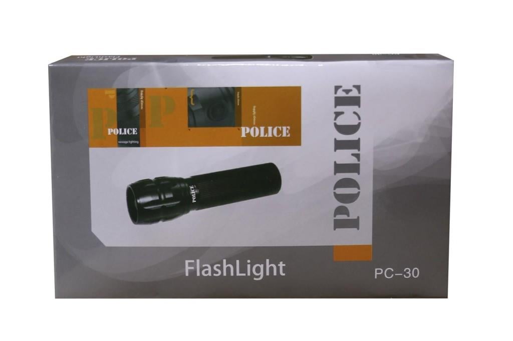 POLICEPolıce PC-30 Cree Led+zoom El Feneri ( 3 Tane İnce Kalem Pille Çalışır)3374414785134
