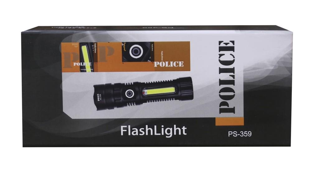 POLICEPolıce PS-359 Zoom, Magnet Ve Yan Aydınlatmalı  Özellikli Şarjlı El Feneri8800600193599
