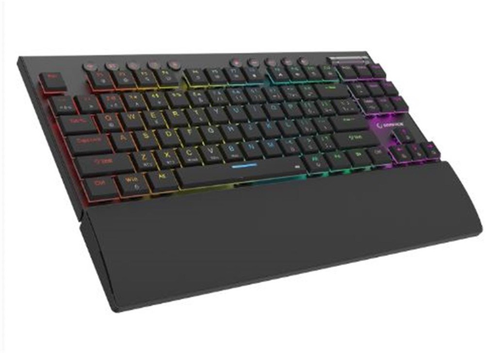 RAMPAGERampage BERU Siyah 2.4G + BT Wireless RED SWITCH Mekanik Gaming Oyuncu Klavye Slim RGB8680096146626