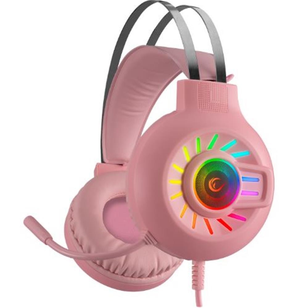 RAMPAGERampage RM-K44 ZENGIBAR Pembe 7.1 Surround RGB Işık Efekti Mikrofonlu Oyuncu Kulaklığı8680096110306