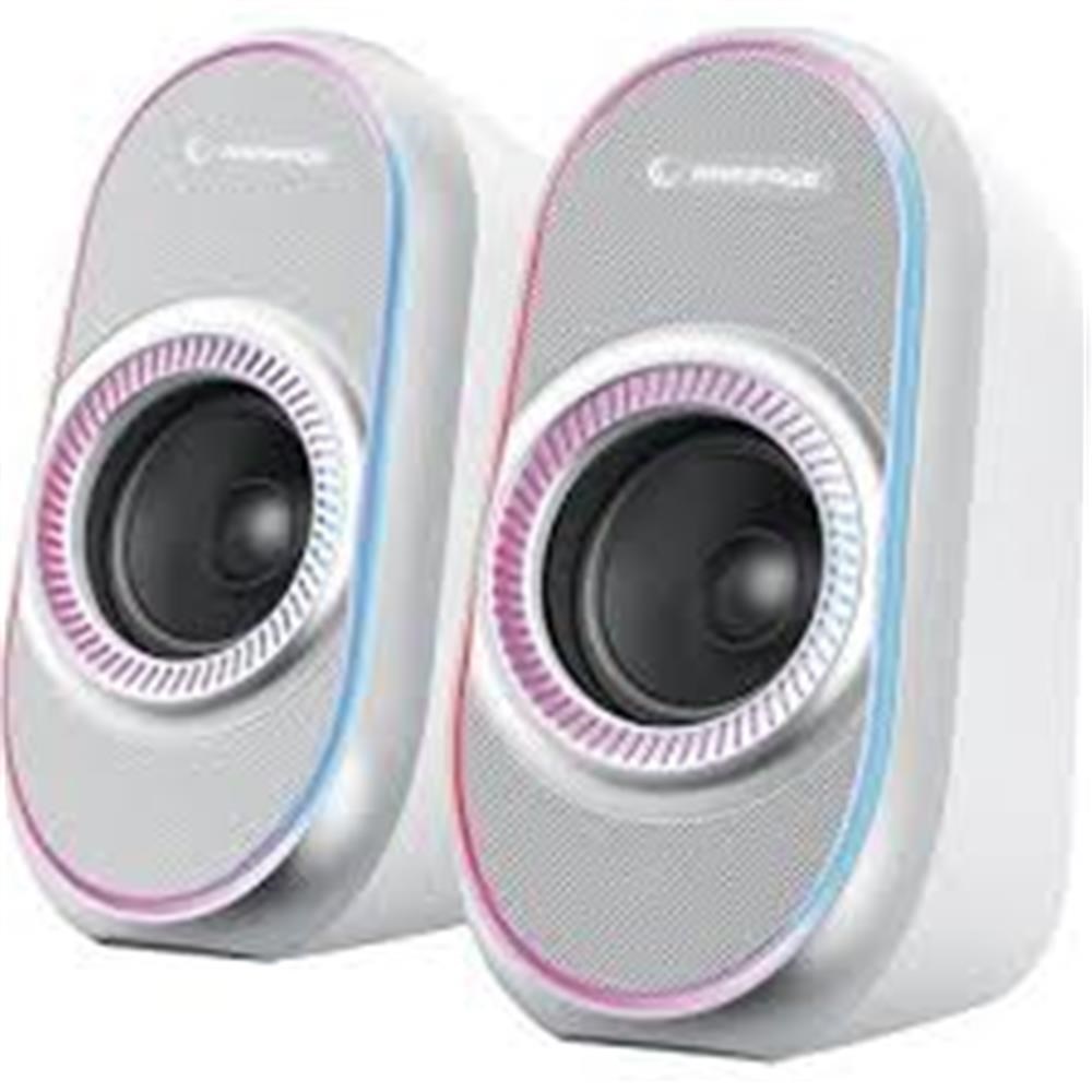 RAMPAGERampage RMS-X3 2.0 6W Bluetooth Özellikli Beyaz Multimedia RGB Işıklı Gaming USB Speaker8680096126734