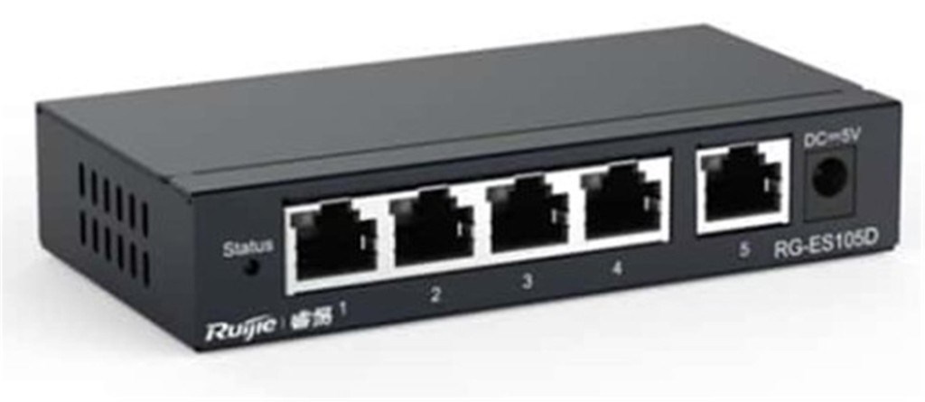 RUIJIERuijie-Reyee RG-ES105D 5-Port 10-100 Mbps Switch Metal Kasa6971693270497