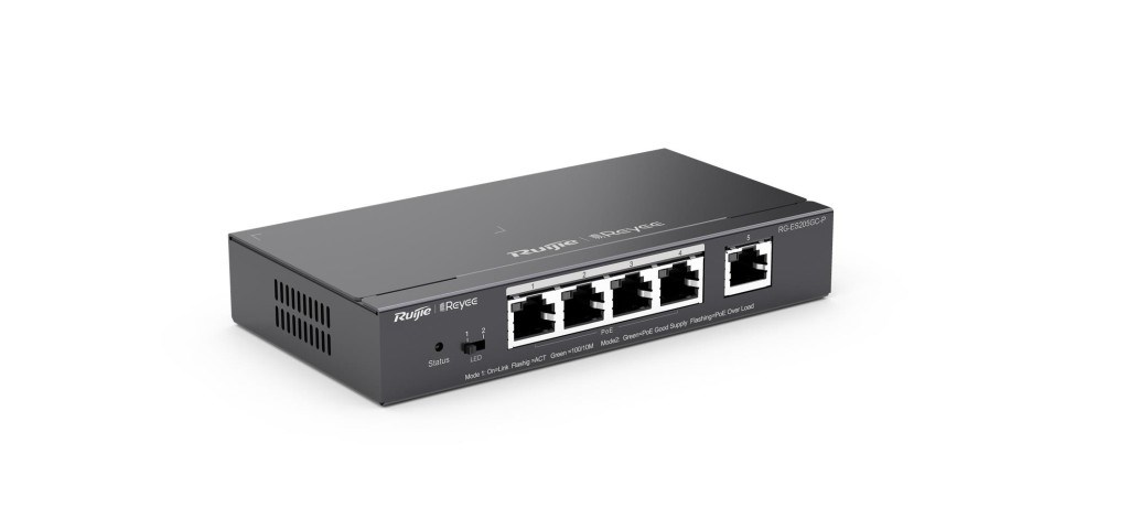 RUIJIERuijie-Reyee RG-ES205GC-P 5 Port 10-100-1000 Gigabit 4 Port Poe Yönetilebilir 54W6971693270381